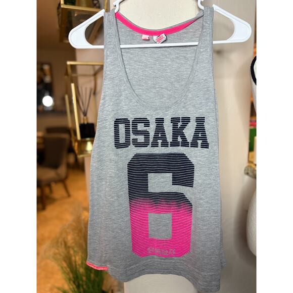 Superdry Women's Osaka Gray Racerback Tank Size M 4-10 - Picture 1 of 6